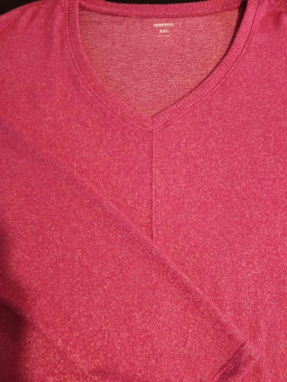 Kohls Essentials Women's Pink V-Neck Size XXL
